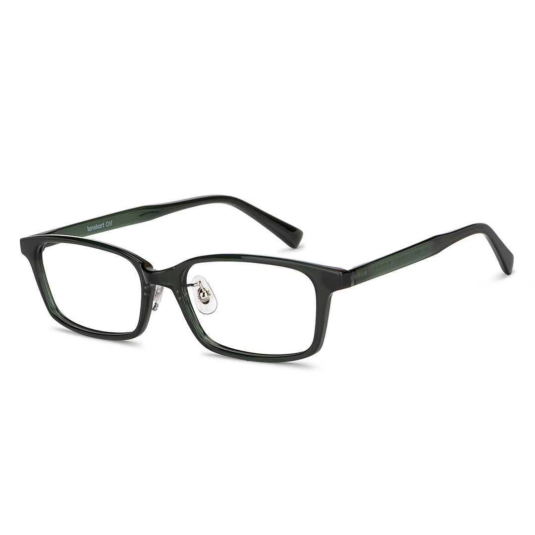 Lenskart Air Online Green Transparent Full Rim Rectangle right side