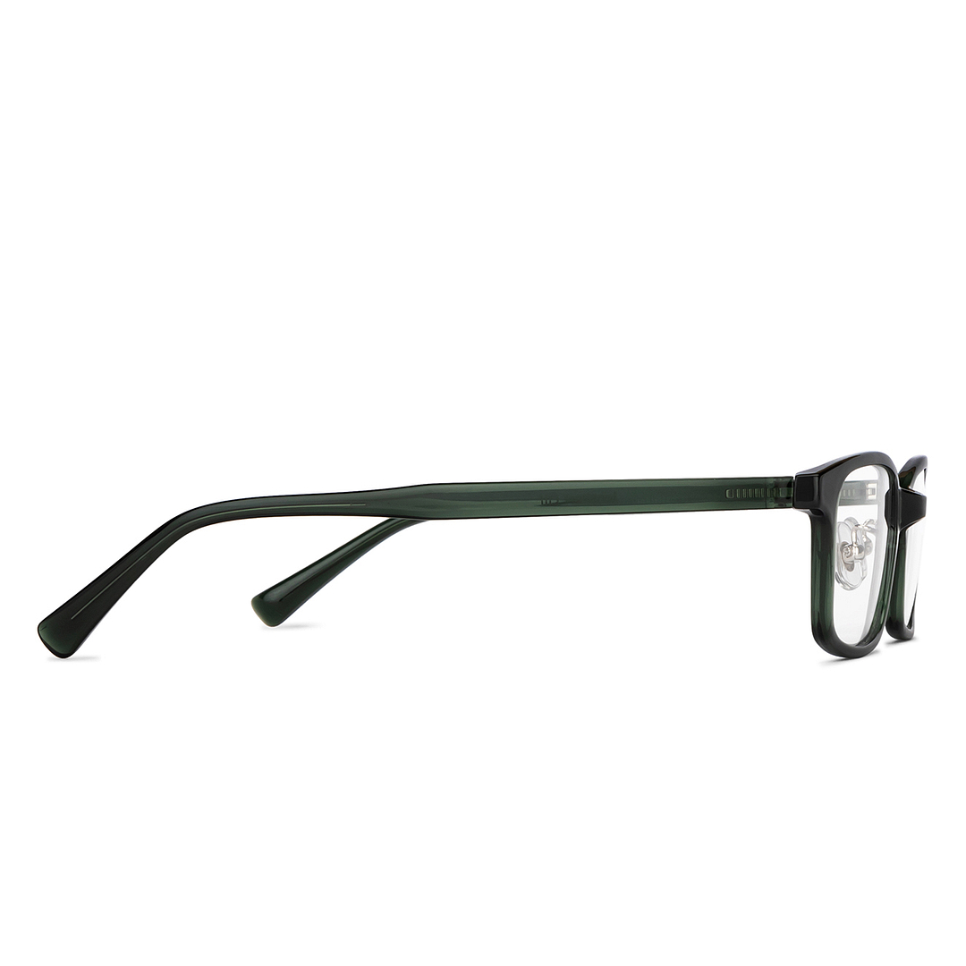 Lenskart Air Online Green Transparent Full Rim Rectangle left side