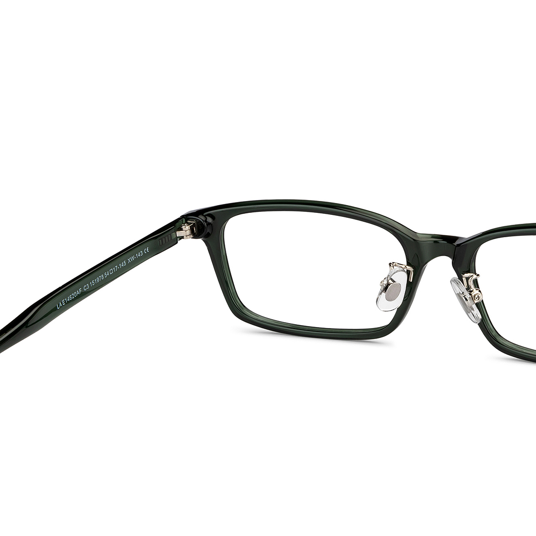 Lenskart Air Online Green Transparent Full Rim Rectangle right side
