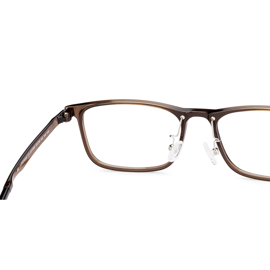 Lenskart Air Brown Transparent Full Rim Rectangle right side