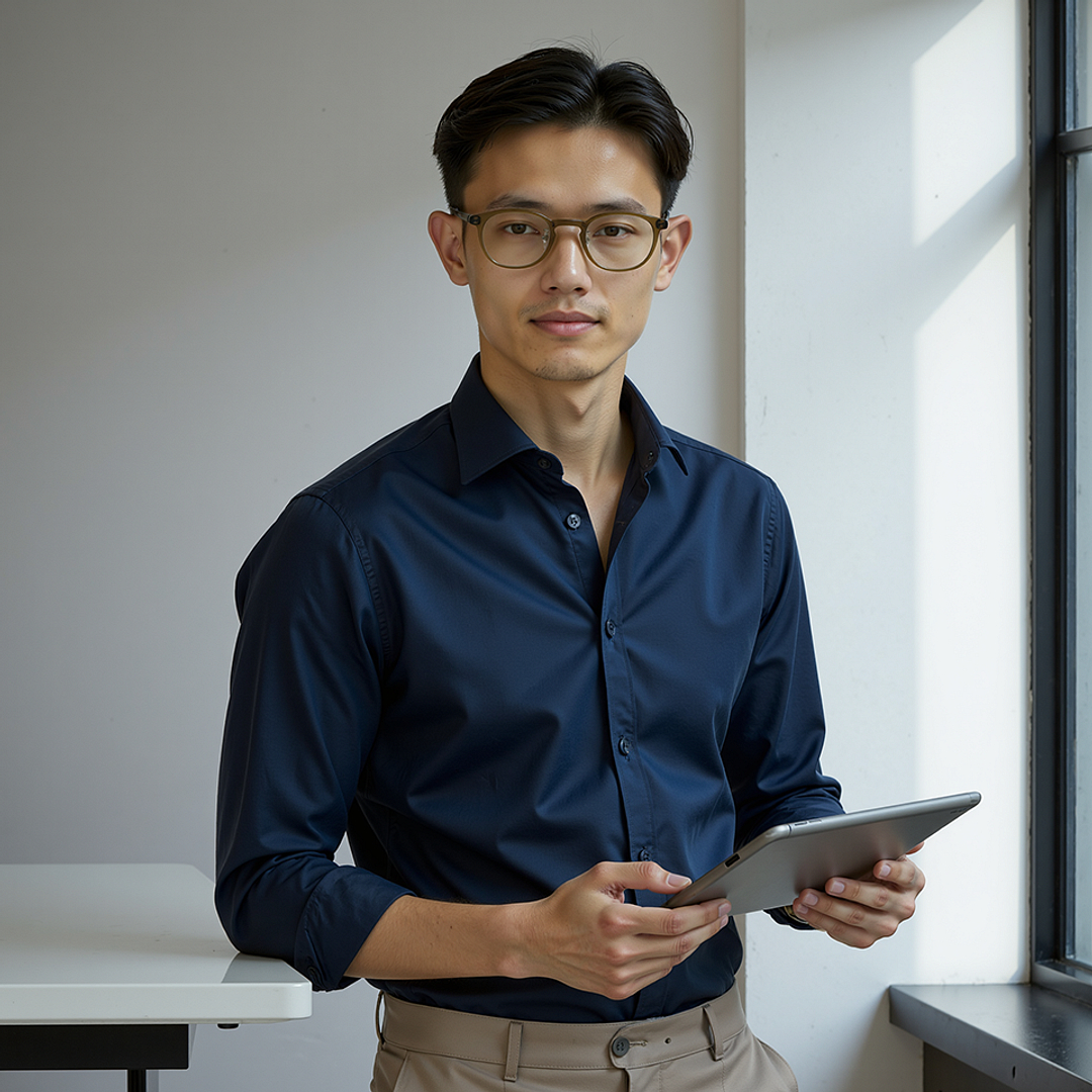 Lenskart Air Green Transparent Full Rim Round left side