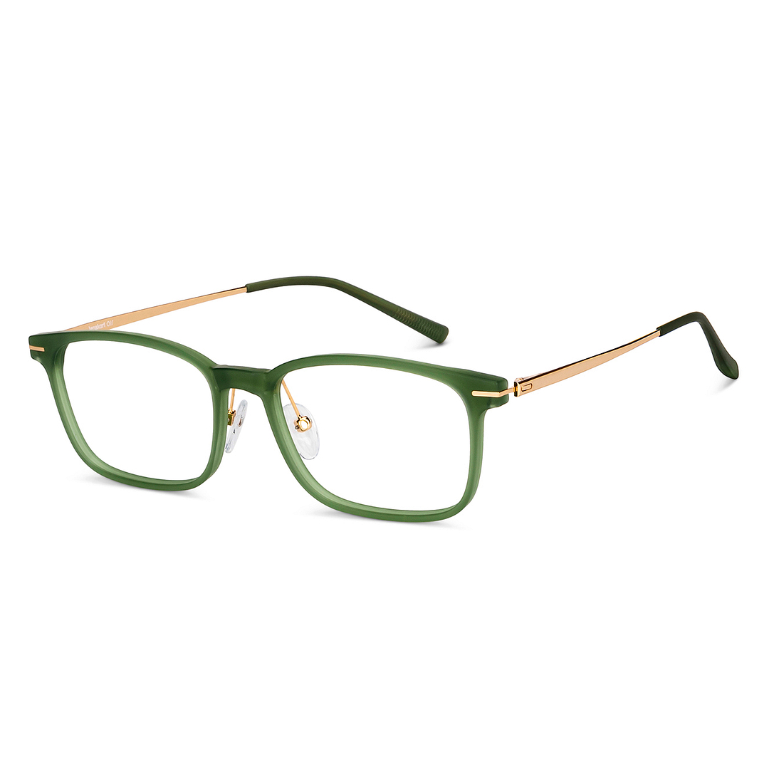 Lenskart Air Online Green Transparent Full Rim Rectangle right side