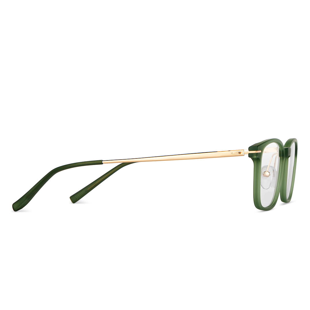 Lenskart Air Online Green Transparent Full Rim Rectangle left side