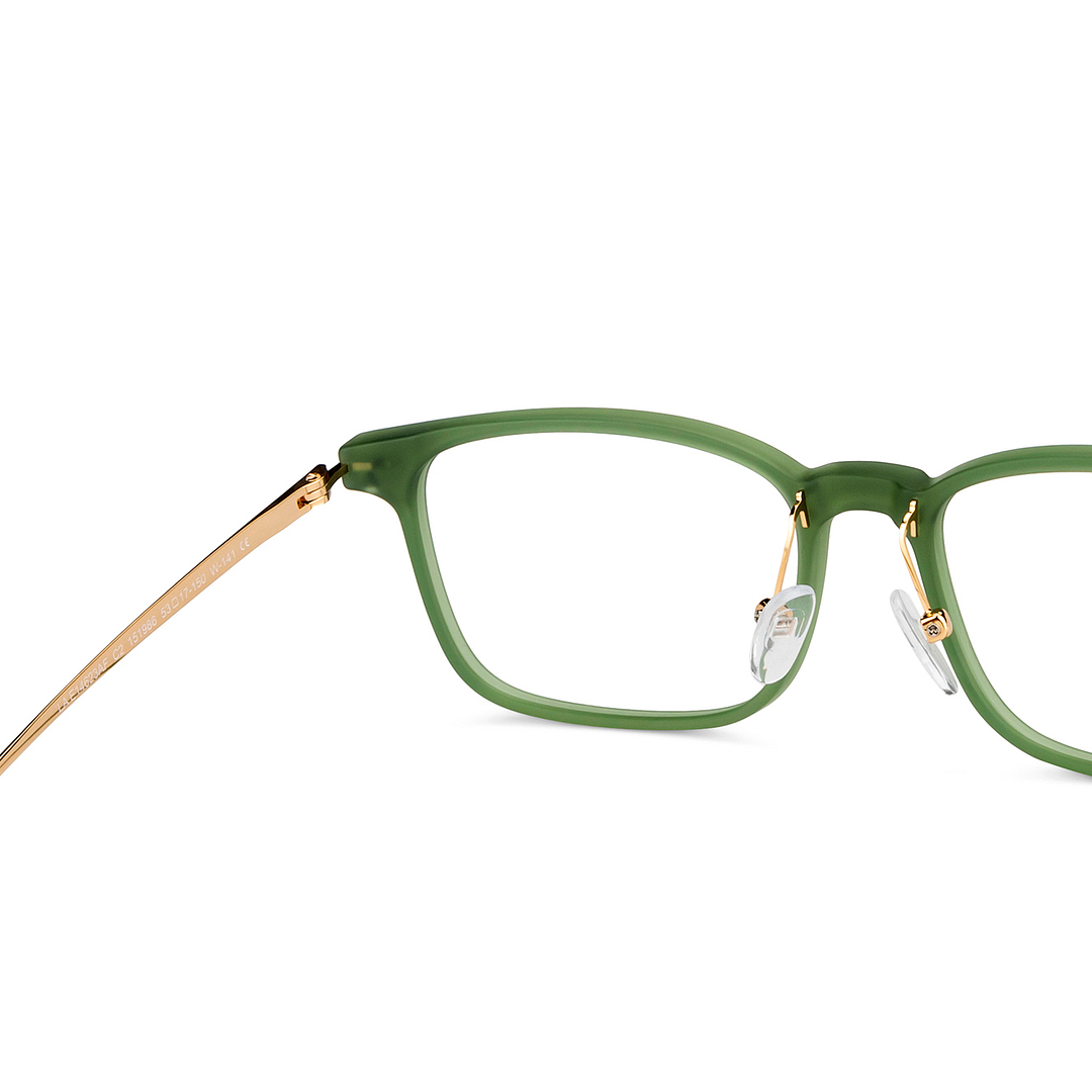 Lenskart Air Online Green Transparent Full Rim Rectangle right side