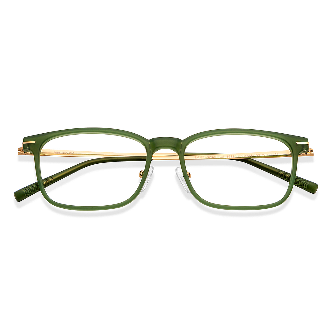 Lenskart Air Online Green Transparent Full Rim Rectangle left side