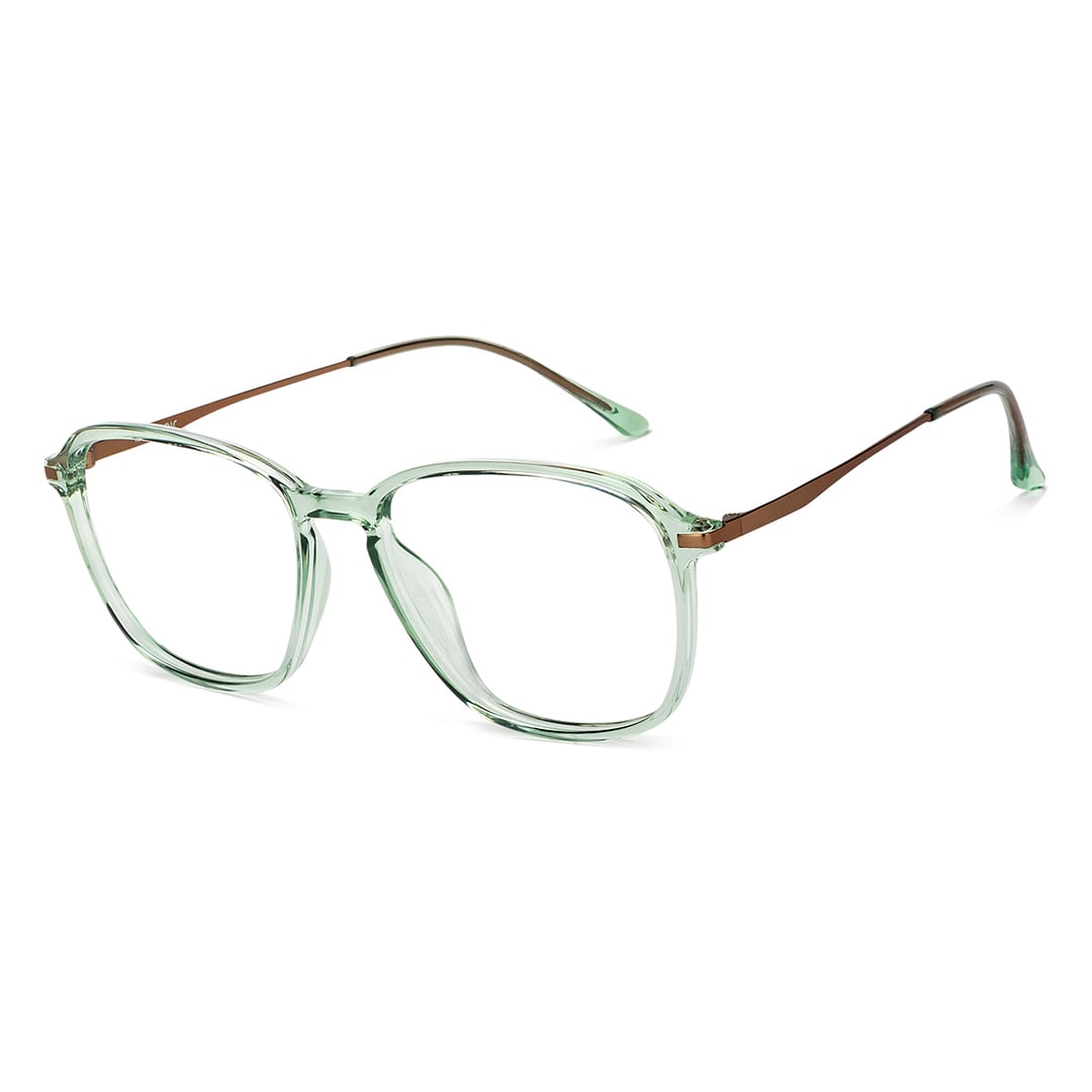 Lenskart Air Green Transparent Full Rim Square right side