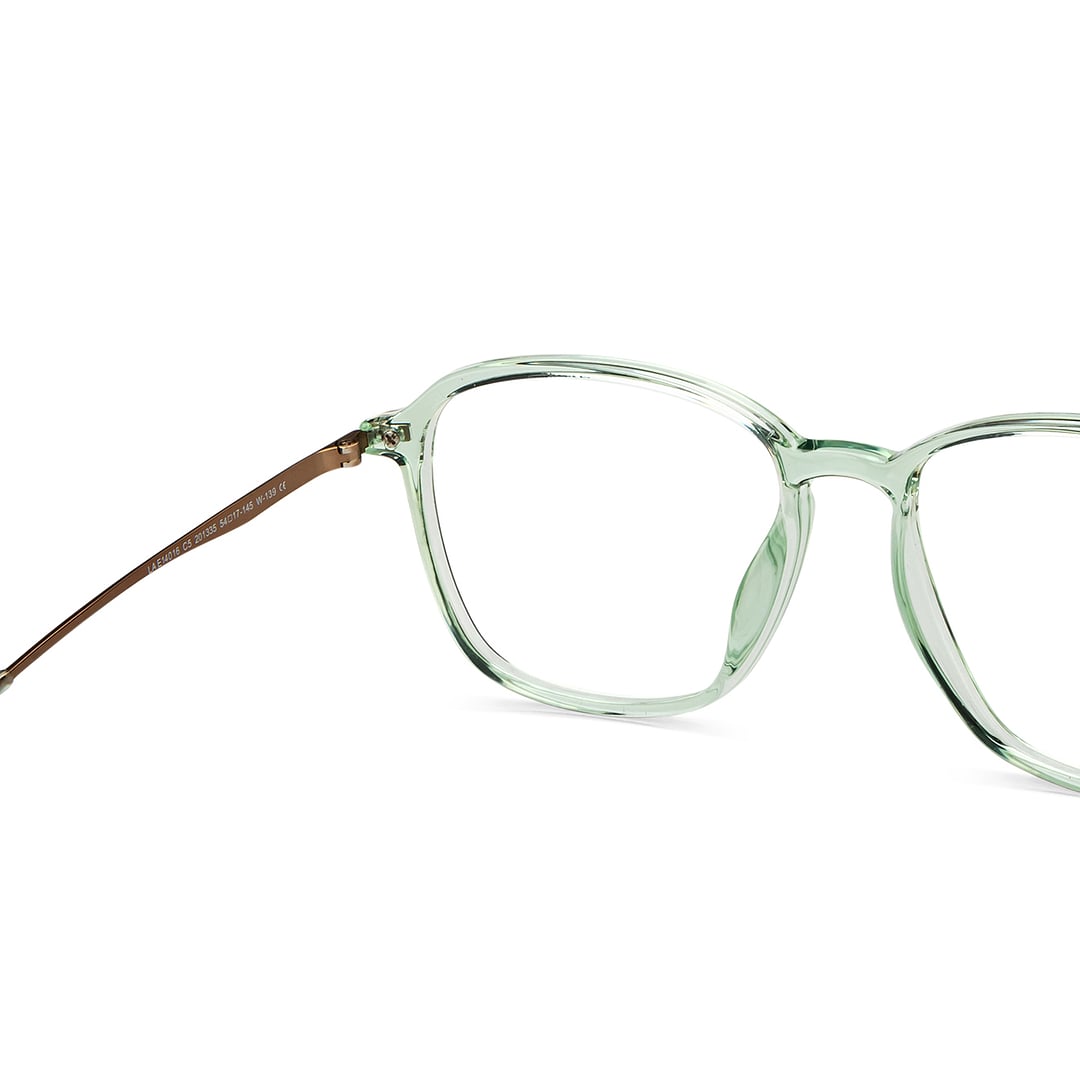 Lenskart Air Green Transparent Full Rim Square right side