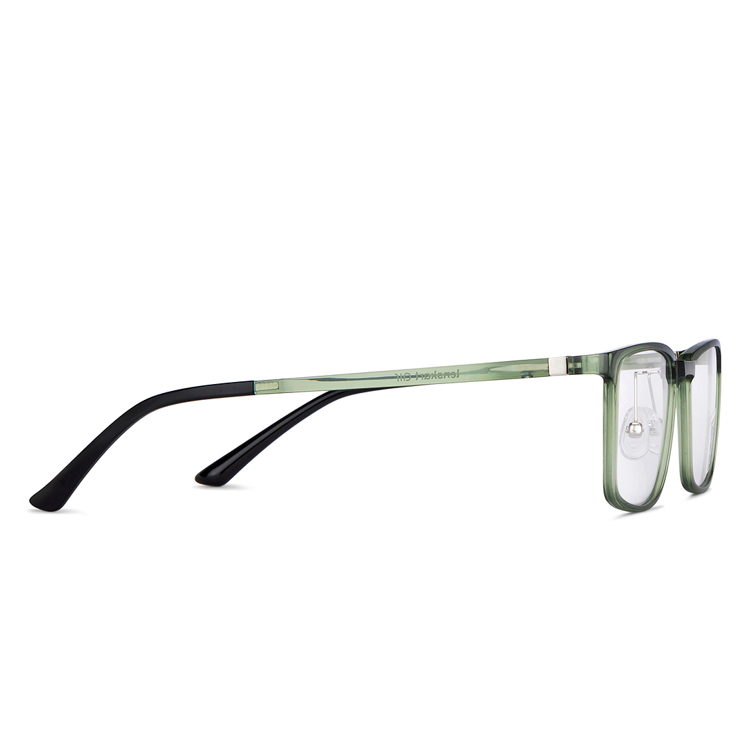Lenskart Air Online Green Transparent Full Rim Rectangle left side