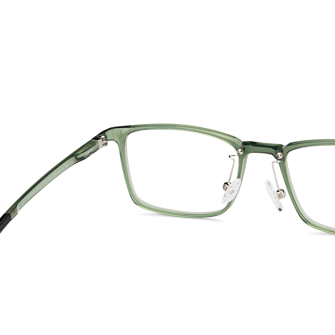 Lenskart Air Online Green Transparent Full Rim Rectangle right side