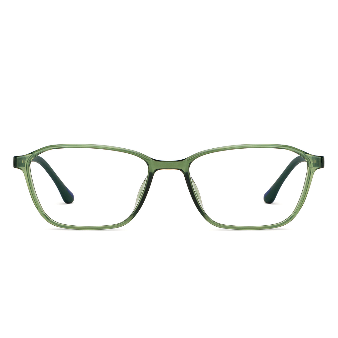 Lenskart Air Online Green Transparent Full Rim Rectangle left side