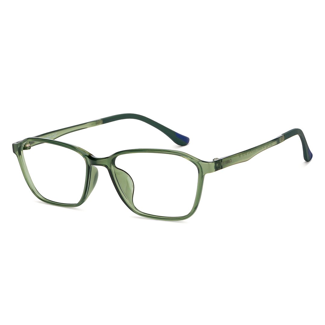 Lenskart Air Online Green Transparent Full Rim Rectangle right side