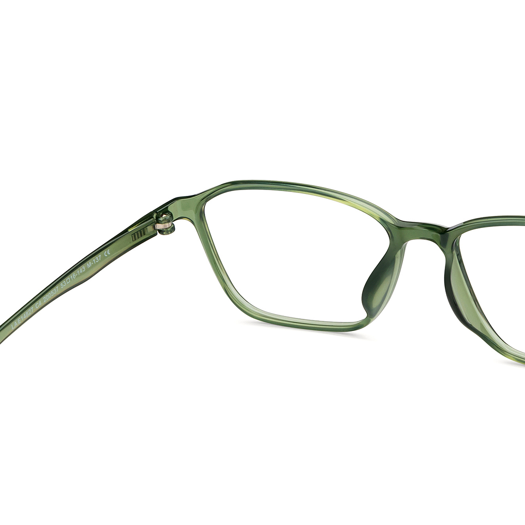 Lenskart Air Online Green Transparent Full Rim Rectangle right side