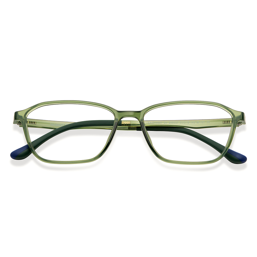 Lenskart Air Online Green Transparent Full Rim Rectangle left side