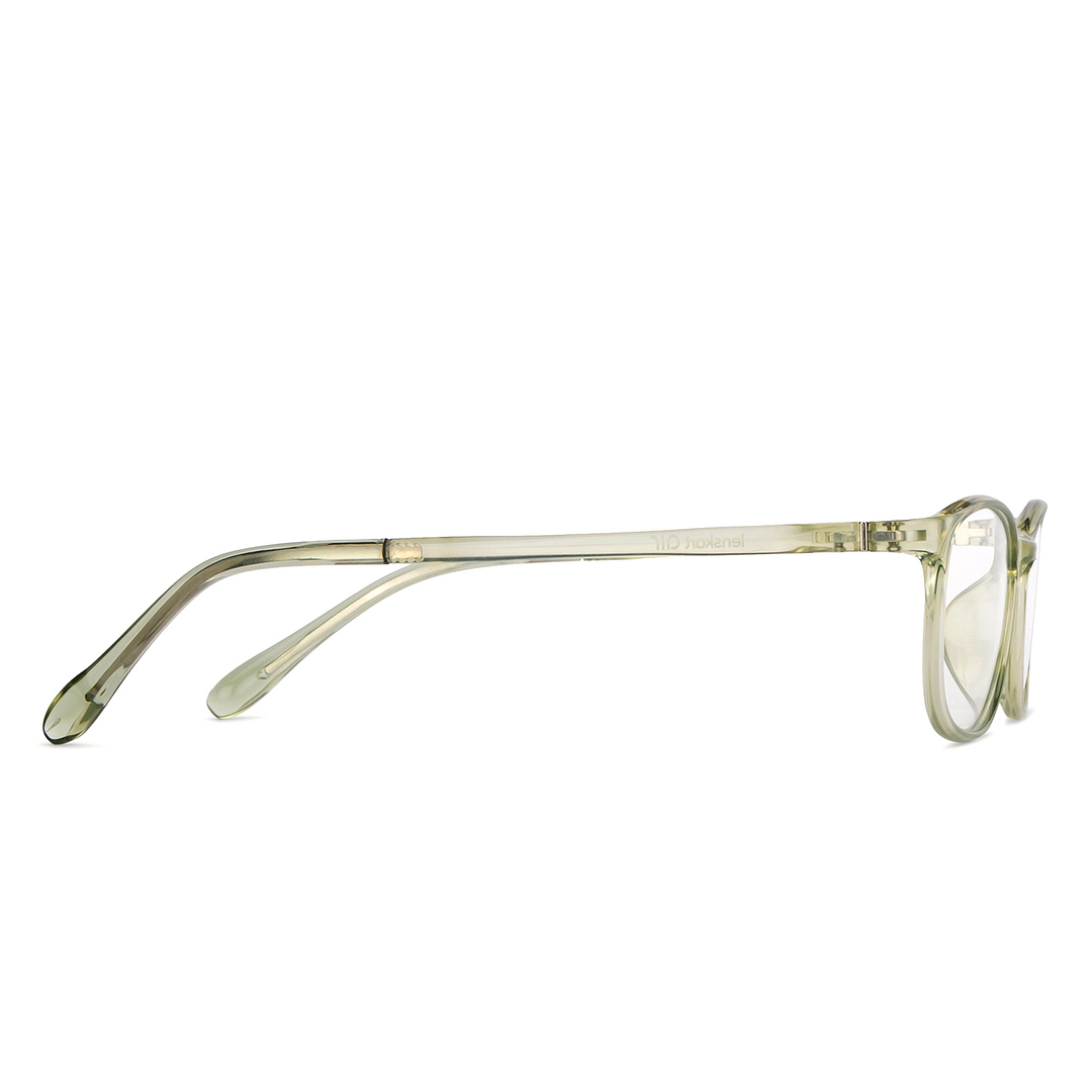 Lenskart Air Online Green Transparent Full Rim Rectangle left side