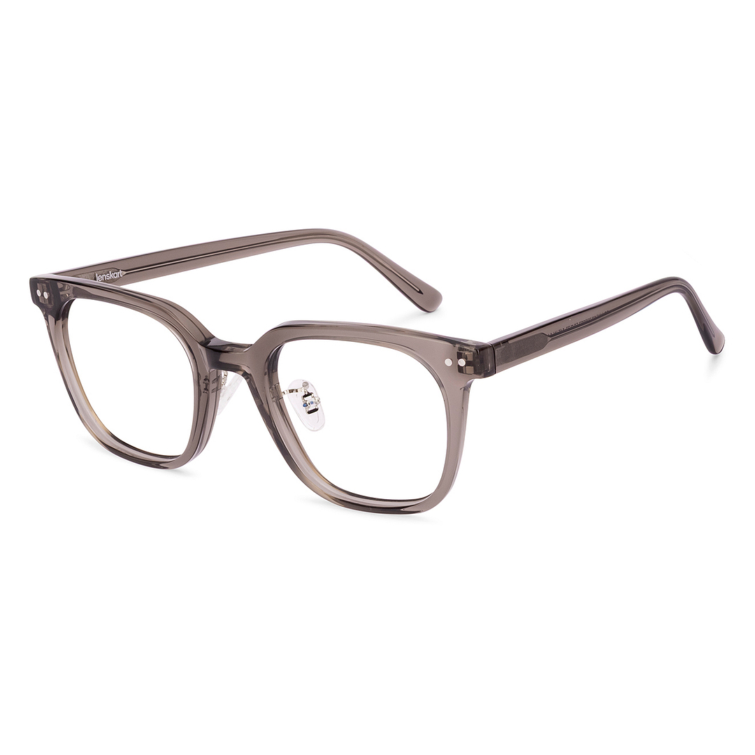 Lenskart Brown Transparent Full Rim Square right side