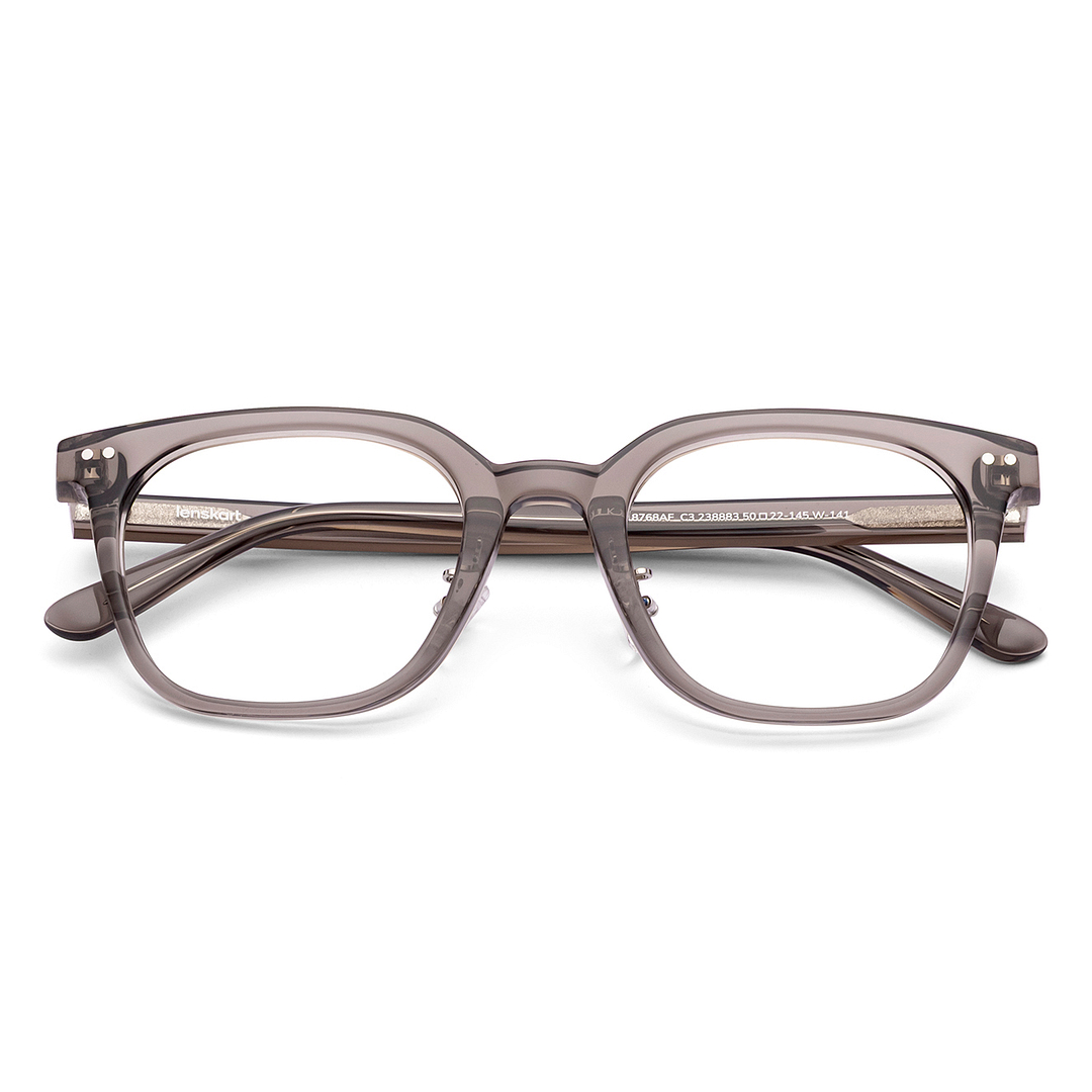 Lenskart Brown Transparent Full Rim Square left side