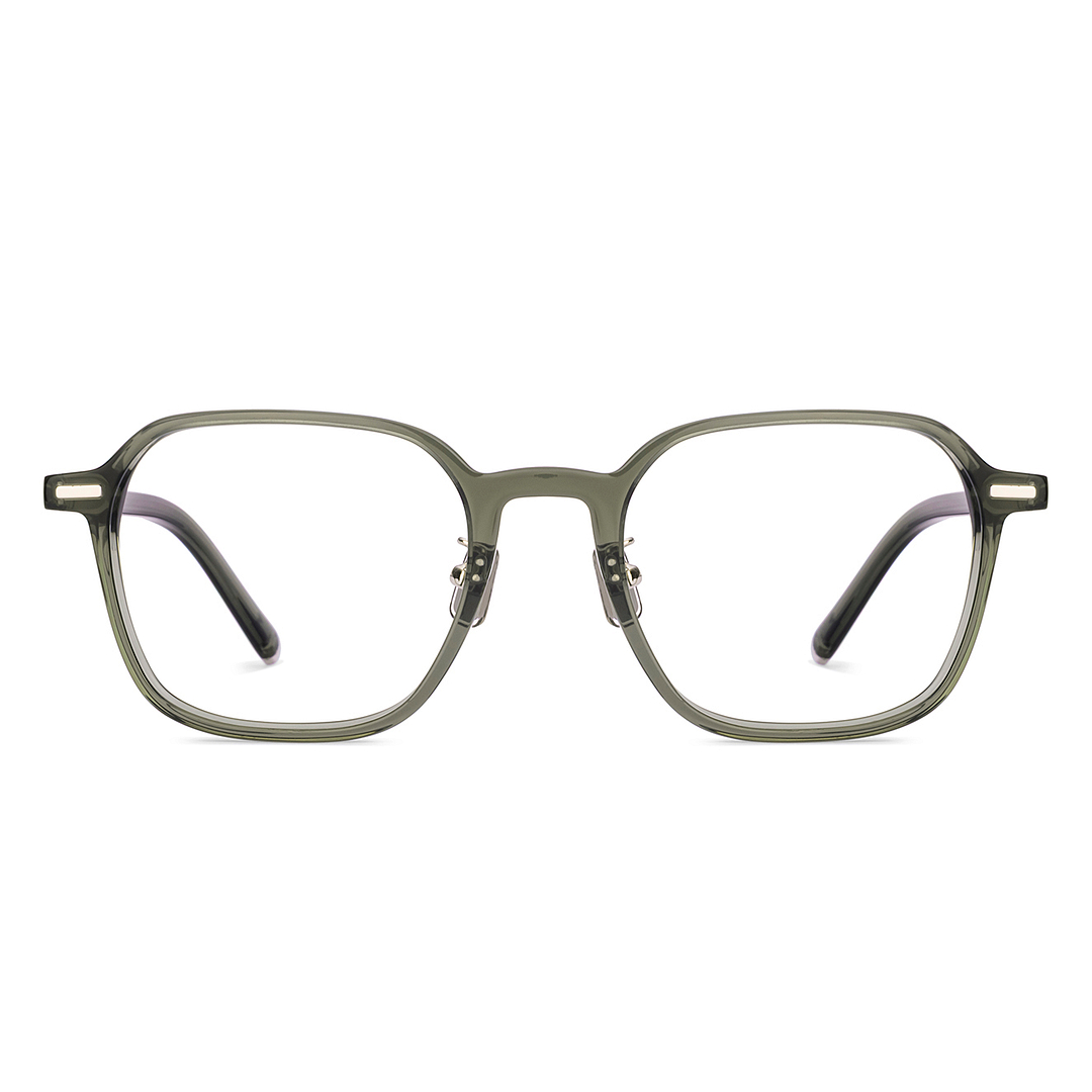 Lenskart Green Transparent Full Rim Geometric right side
