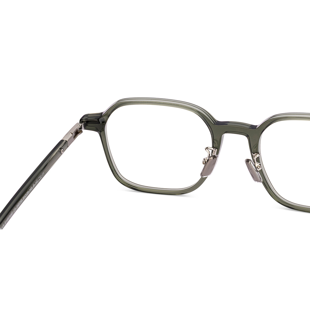 Lenskart Green Transparent Full Rim Geometric right side