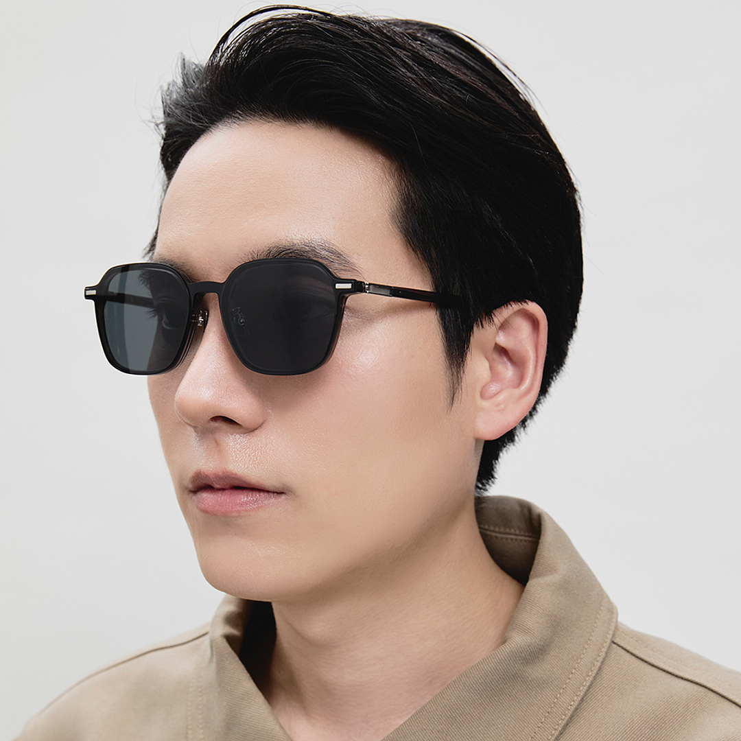 Lenskart Green Transparent Full Rim Geometric right side