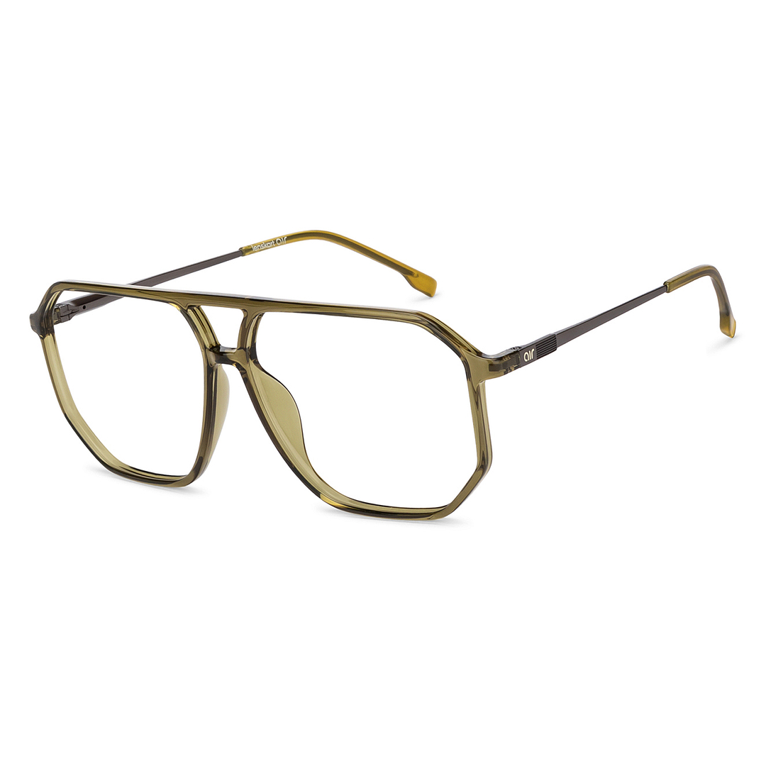 Lenskart Air Online Green Transparent Full Rim Geometric right side
