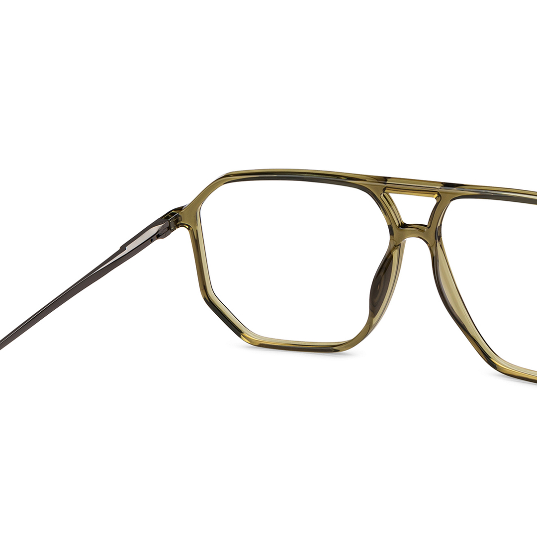 Lenskart Air Online Green Transparent Full Rim Geometric right side