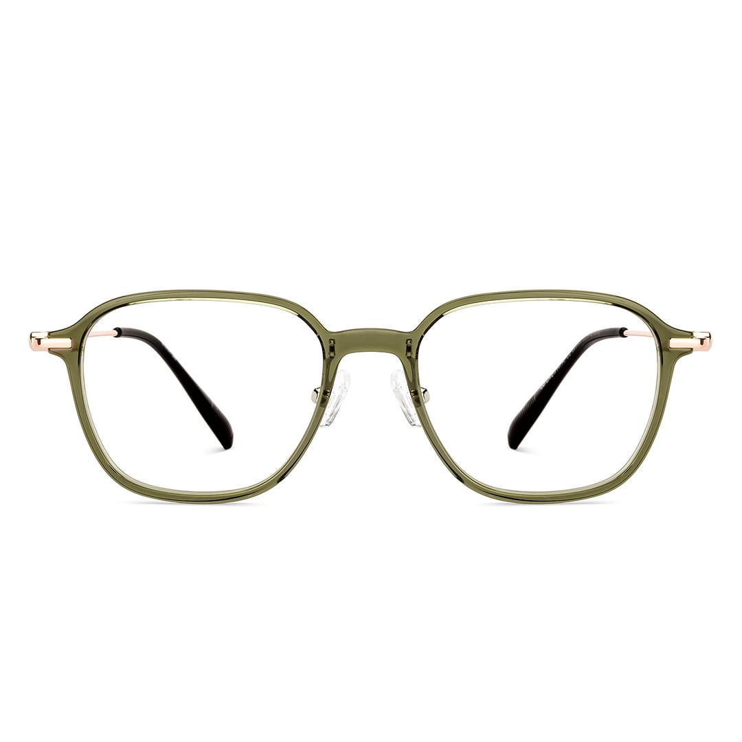 Lenskart Air Green Transparent Full Rim Square right side