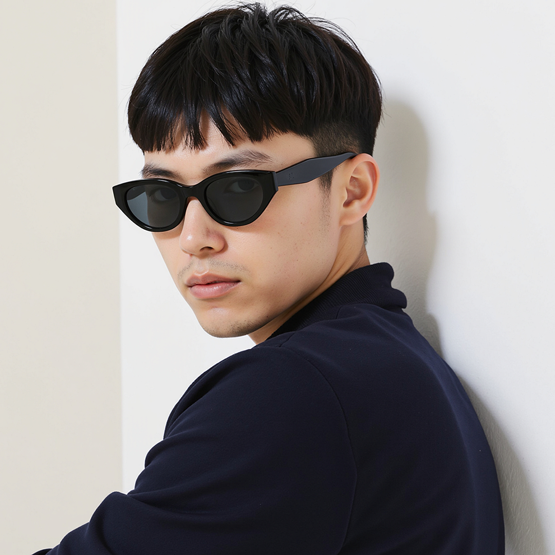 Lenskart Black Full Rim Cat Eye left side