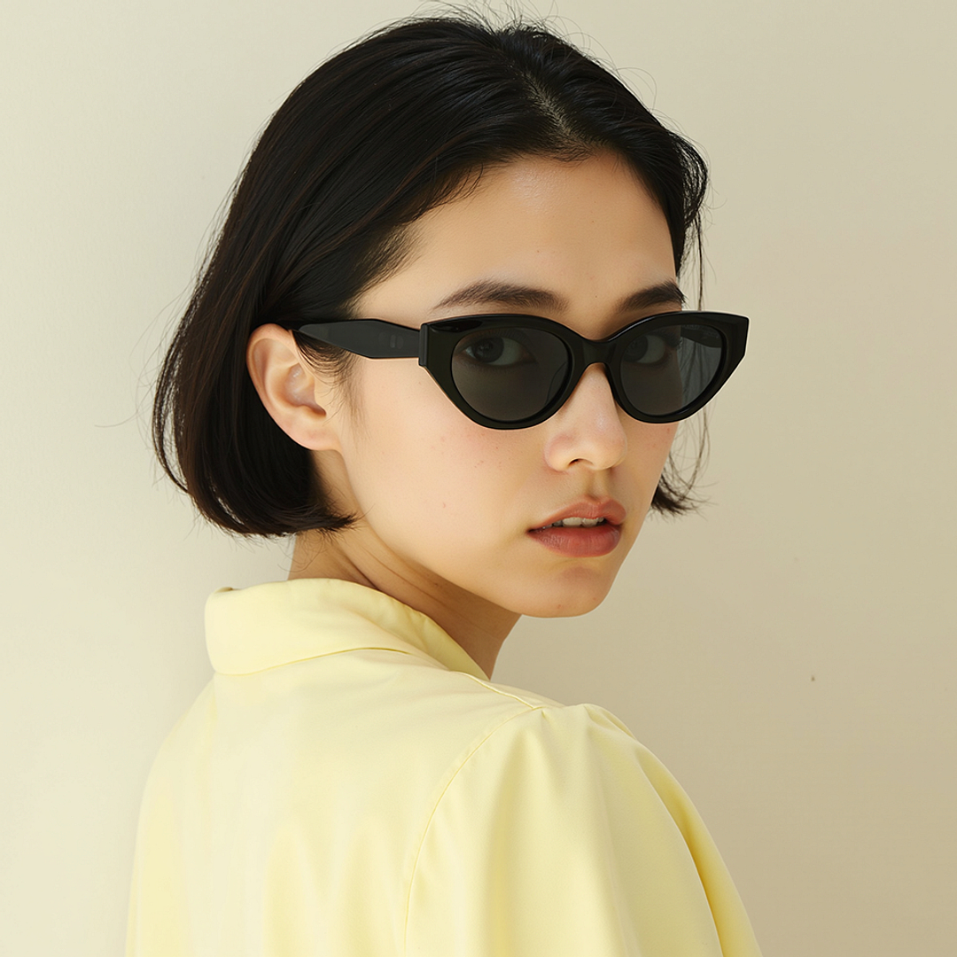 Lenskart Black Full Rim Cat Eye left side