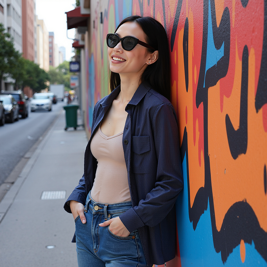 Lenskart Black Full Rim Cat Eye left side