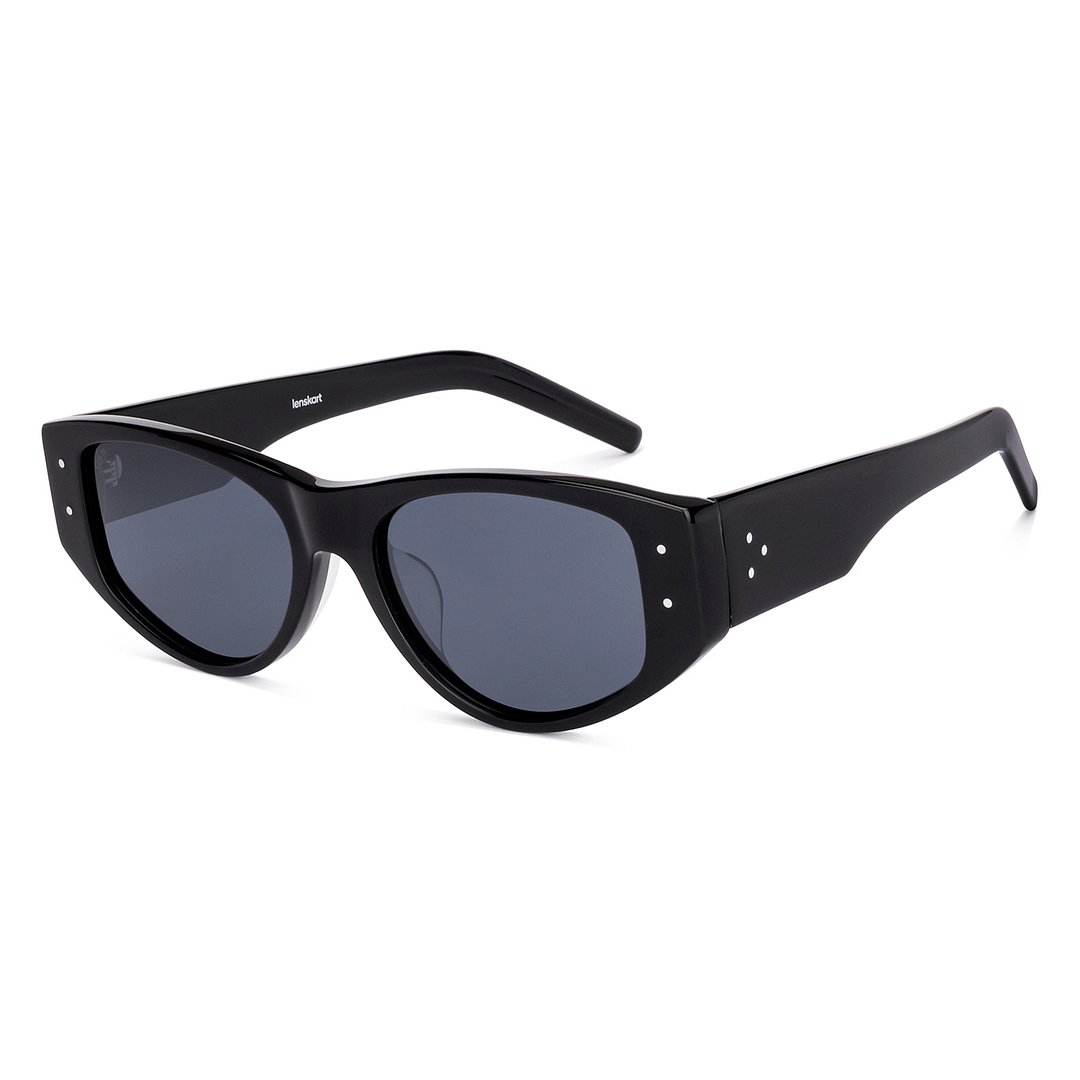Lenskart Black Full Rim Cat Eye left side