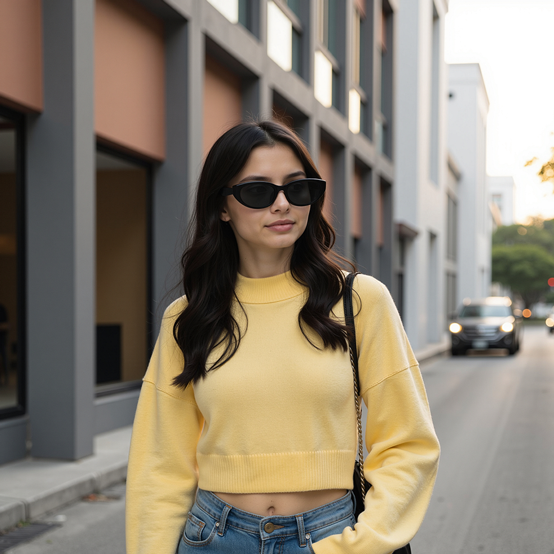 Lenskart Black Full Rim Cat Eye right side