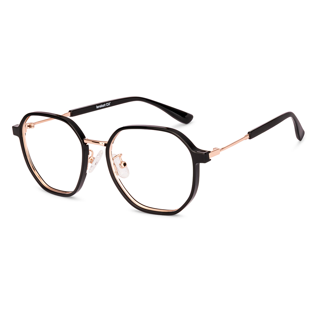 Lenskart Air Black Full Rim Geometric left side