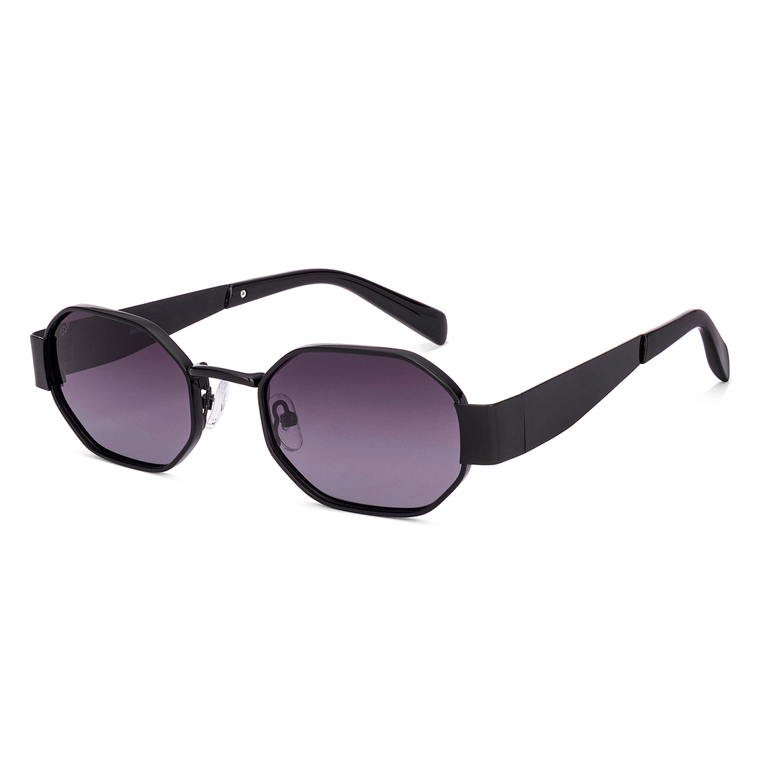 Grey Black Full Rim Hexagonal Lenskart METAL SUN LK S18982ME