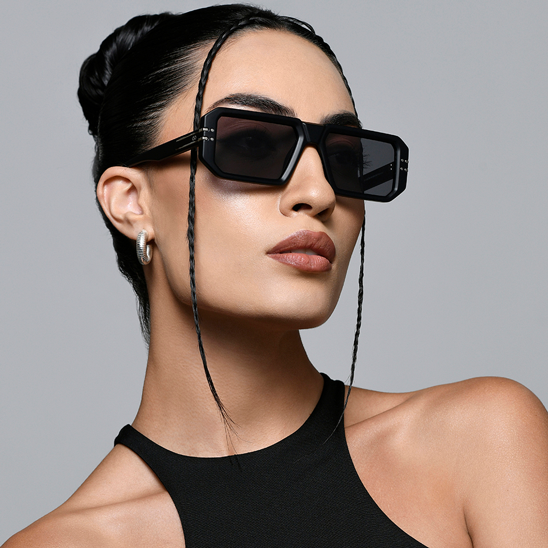 لينسكارت ستوديو أونلاين أسود حافة كاملة المستطيل left side