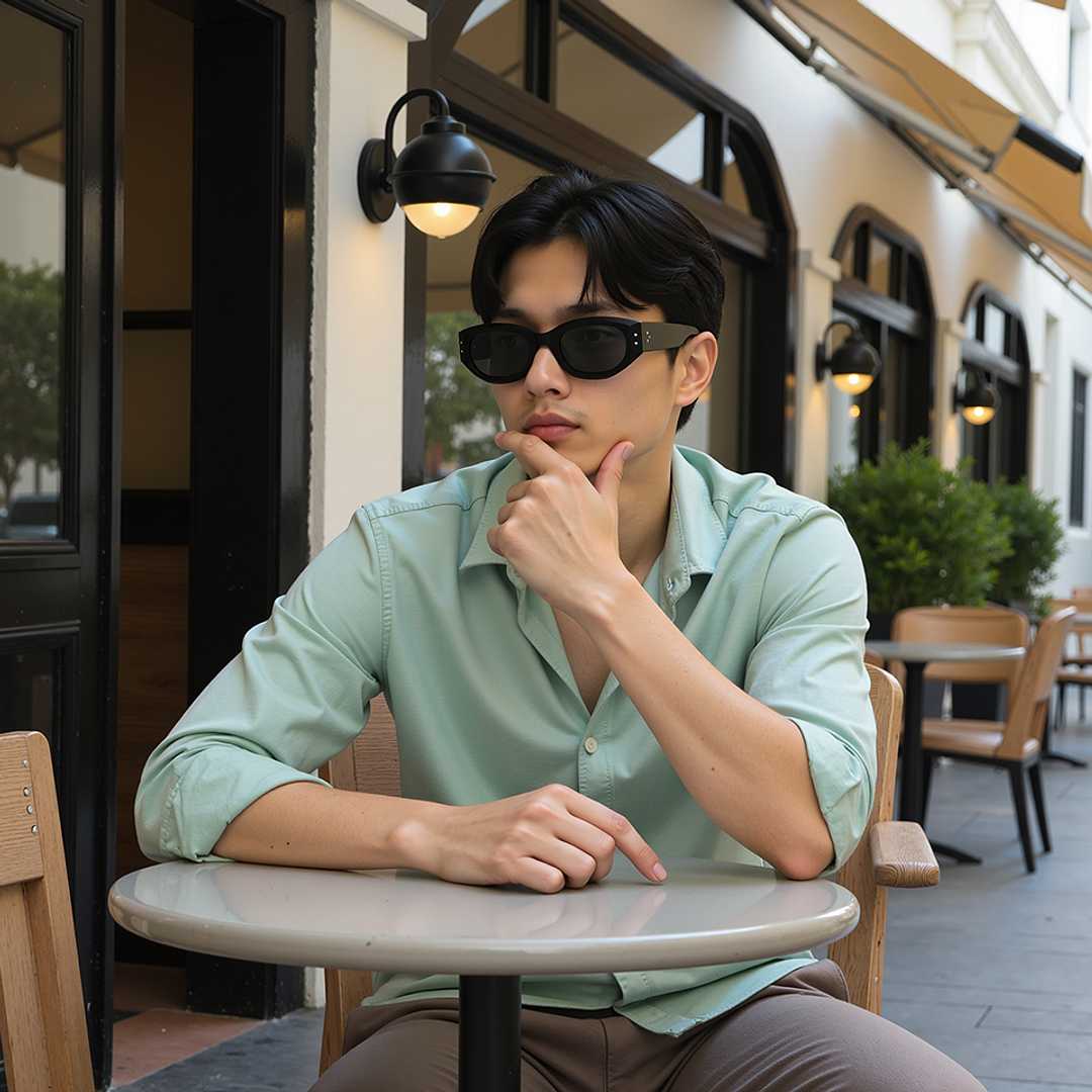 Lenskart Black Full Rim Rectangle left side