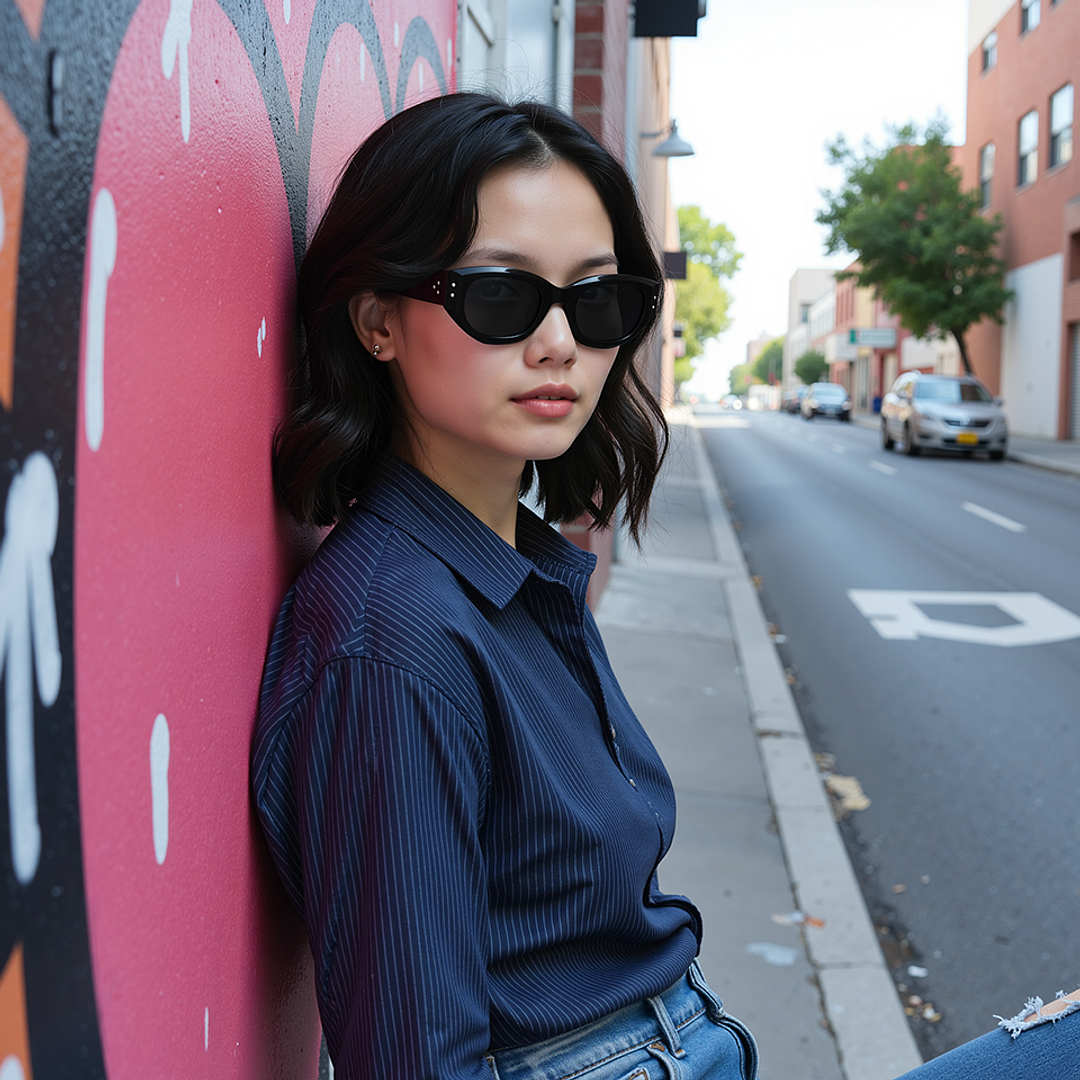 Lenskart Black Full Rim Rectangle right side