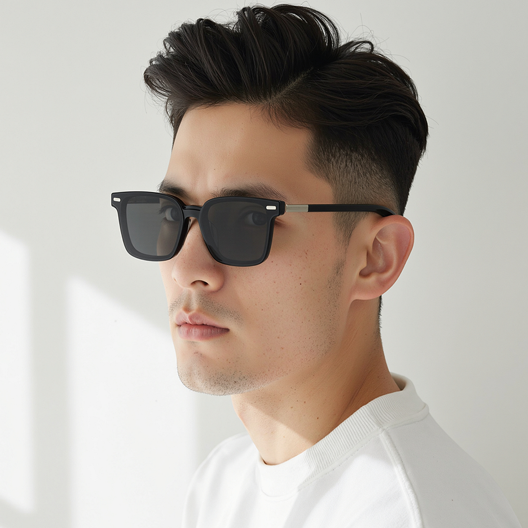 Lenskart STUDIO Black Full Rim Square left side