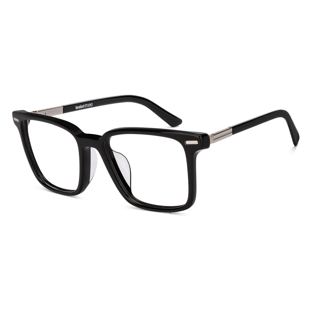 Lenskart STUDIO Black Full Rim Square left side