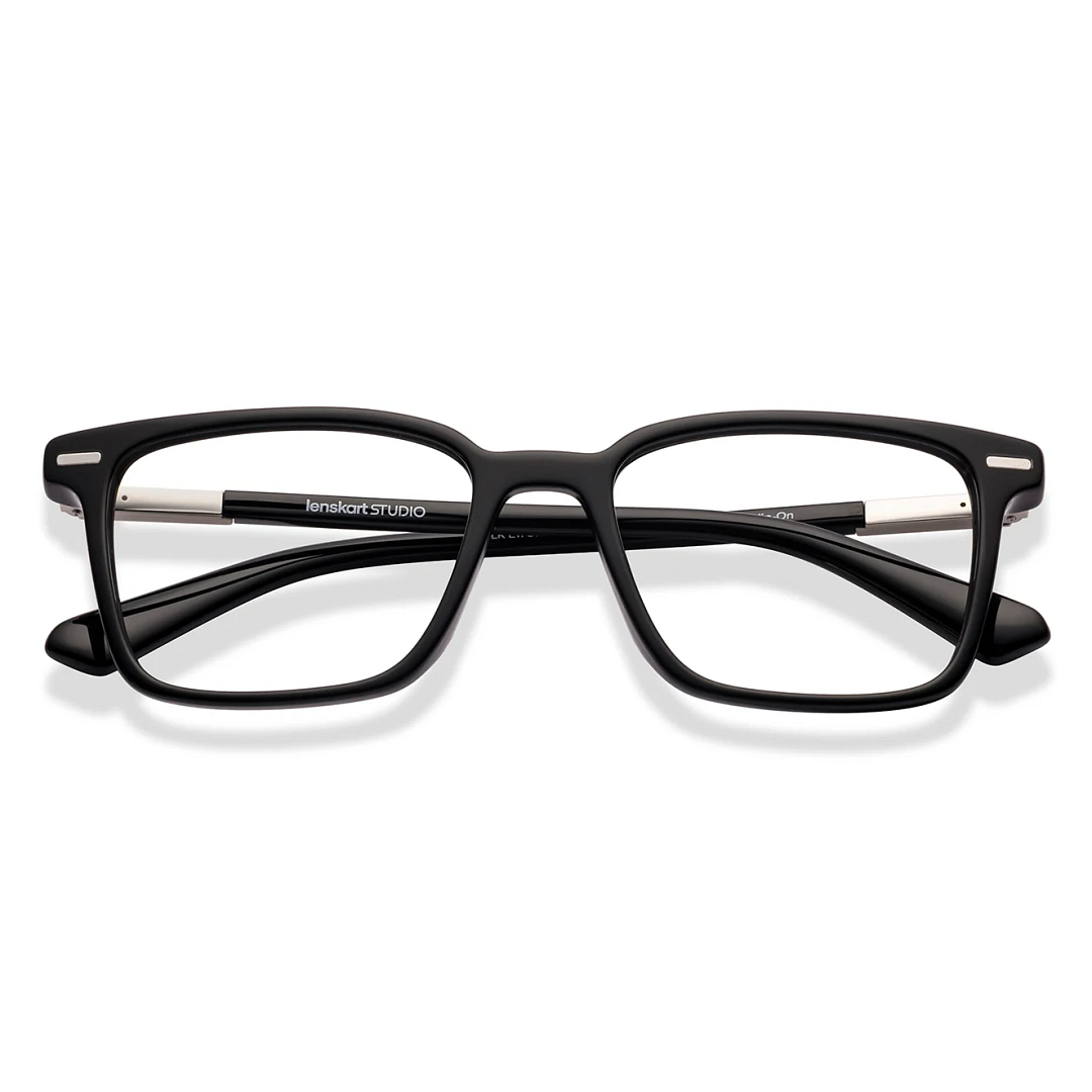 Lenskart STUDIO Black Full Rim Square left side