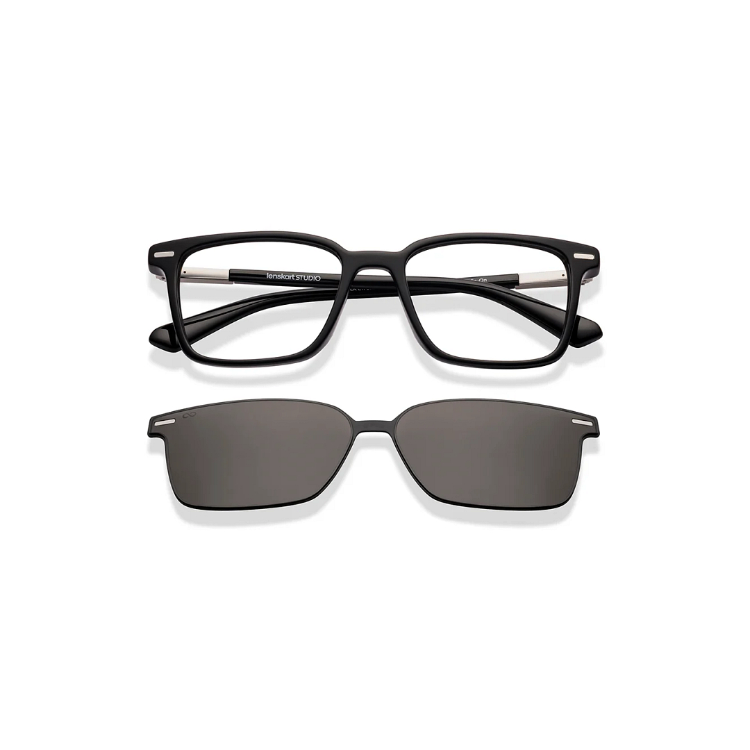 Lenskart STUDIO Black Full Rim Square right side