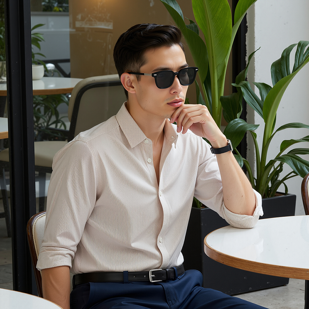 Lenskart STUDIO Black Full Rim Square right side