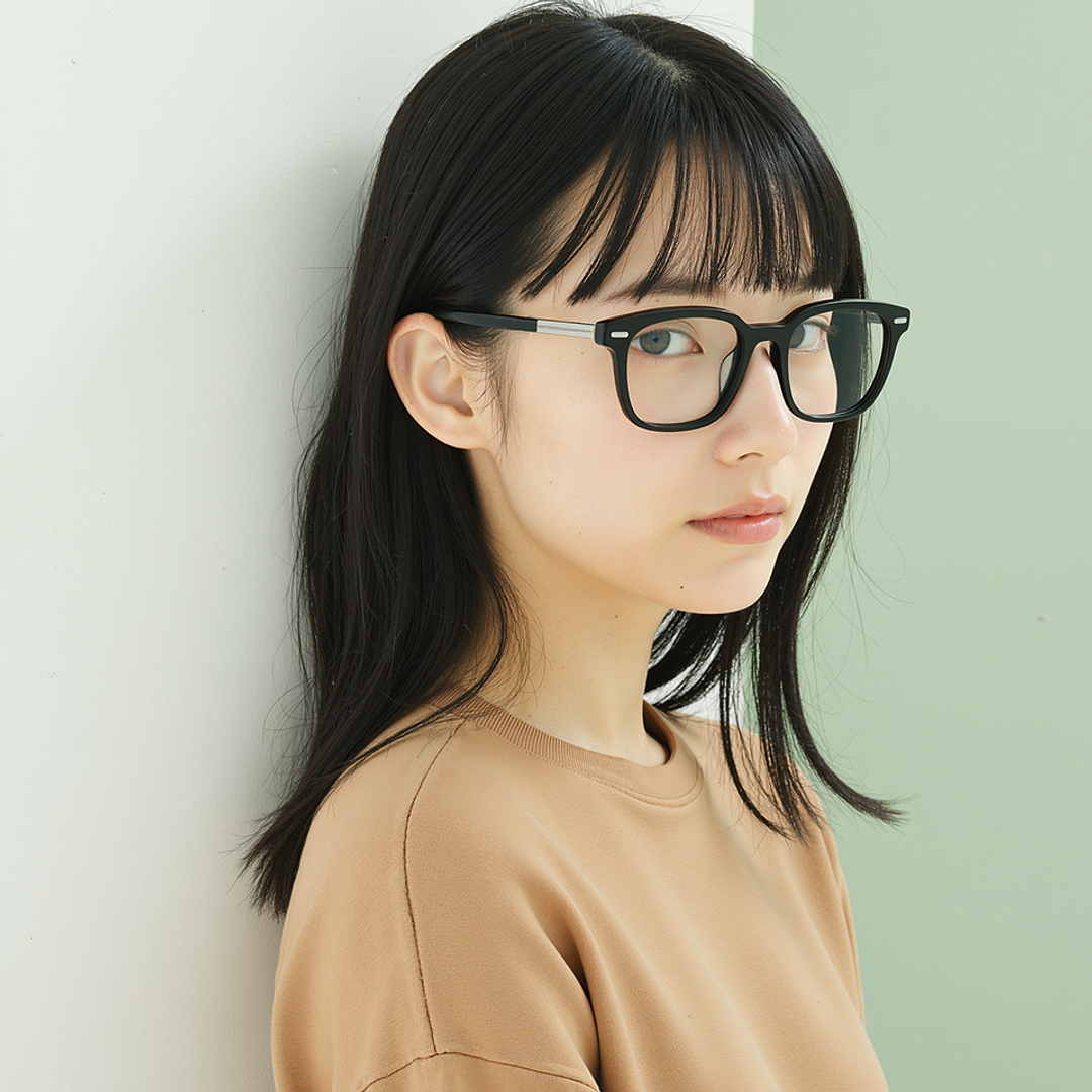 Lenskart STUDIO Black Full Rim Square left side