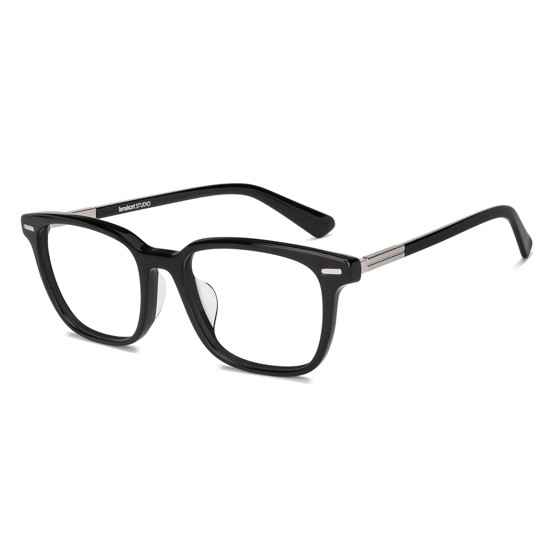 Lenskart STUDIO Black Full Rim Square left side