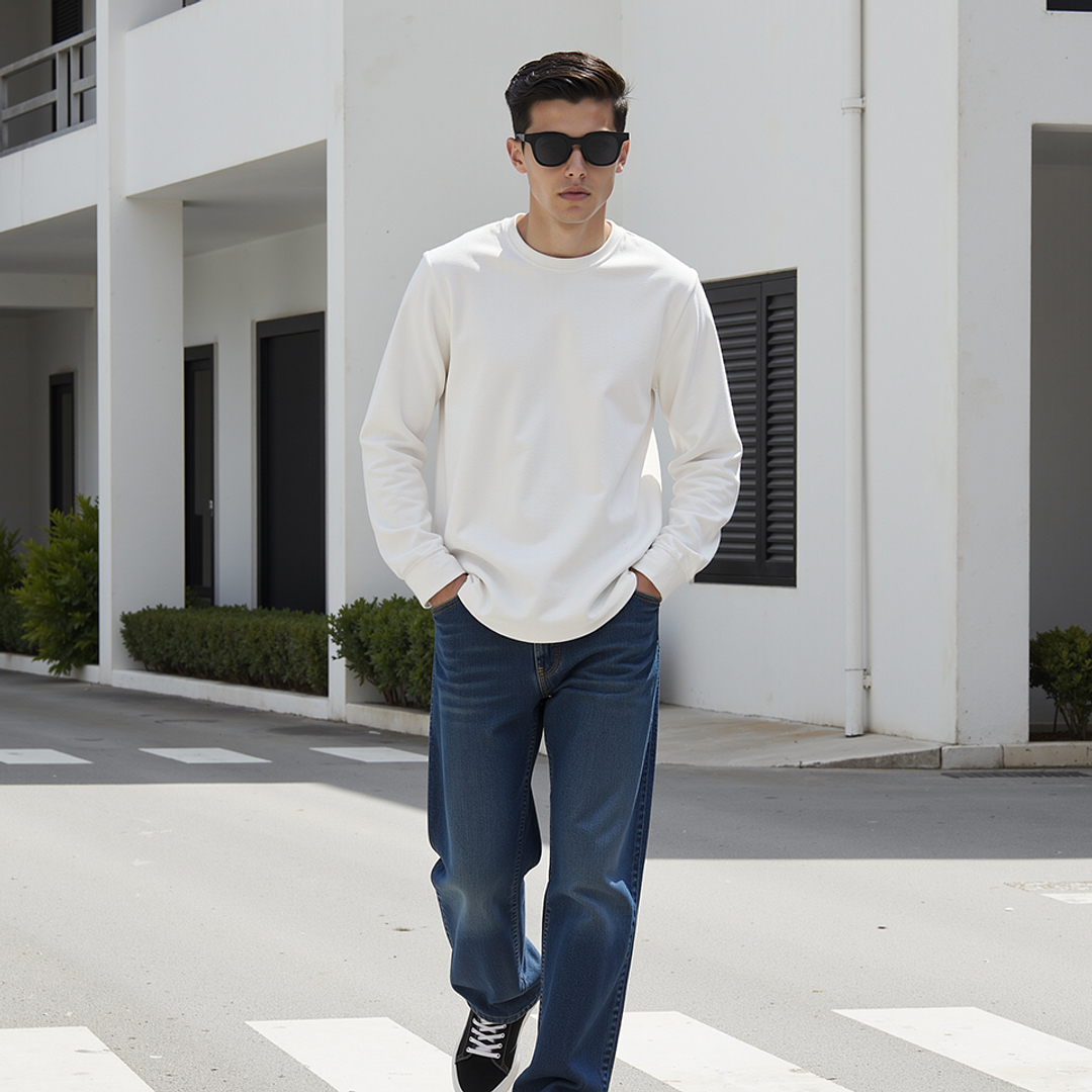 Lenskart Air Black Full Rim Round left side