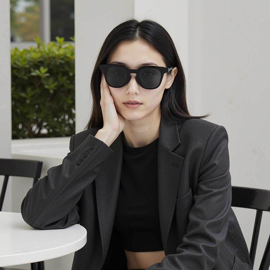 Lenskart Air Black Full Rim Round right side