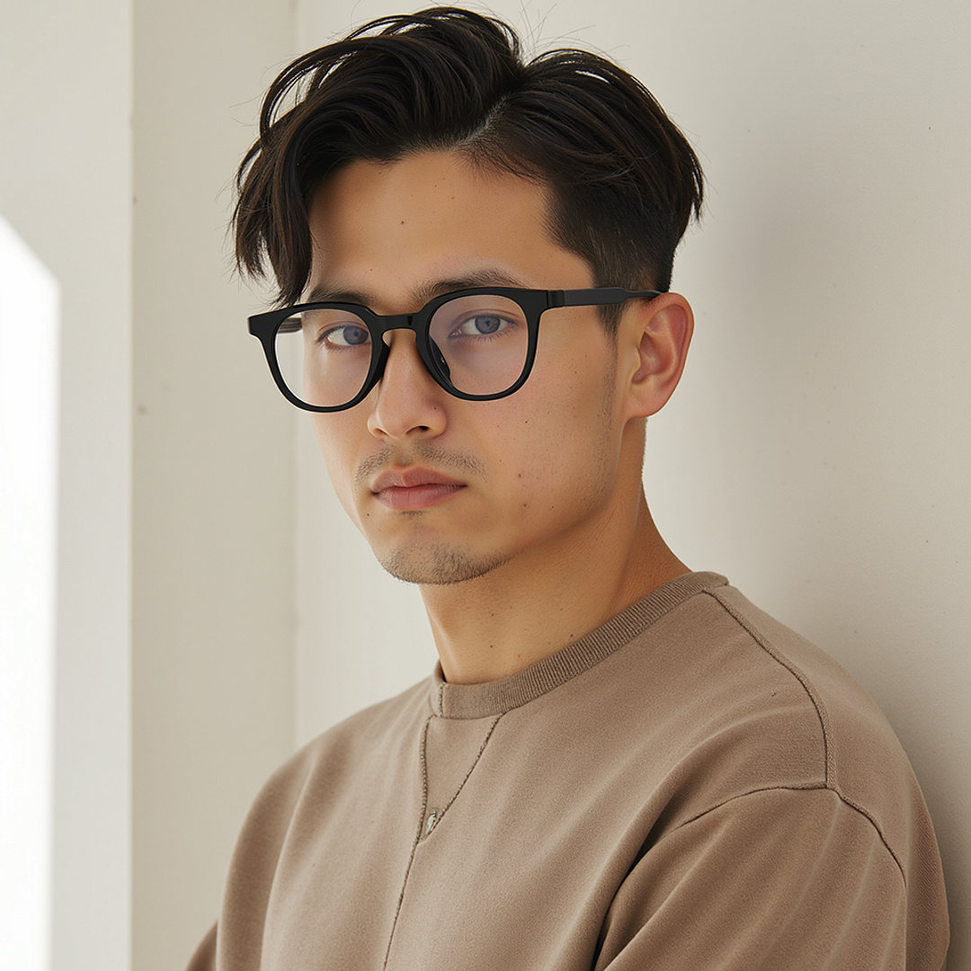 Lenskart Air Black Full Rim Round right side