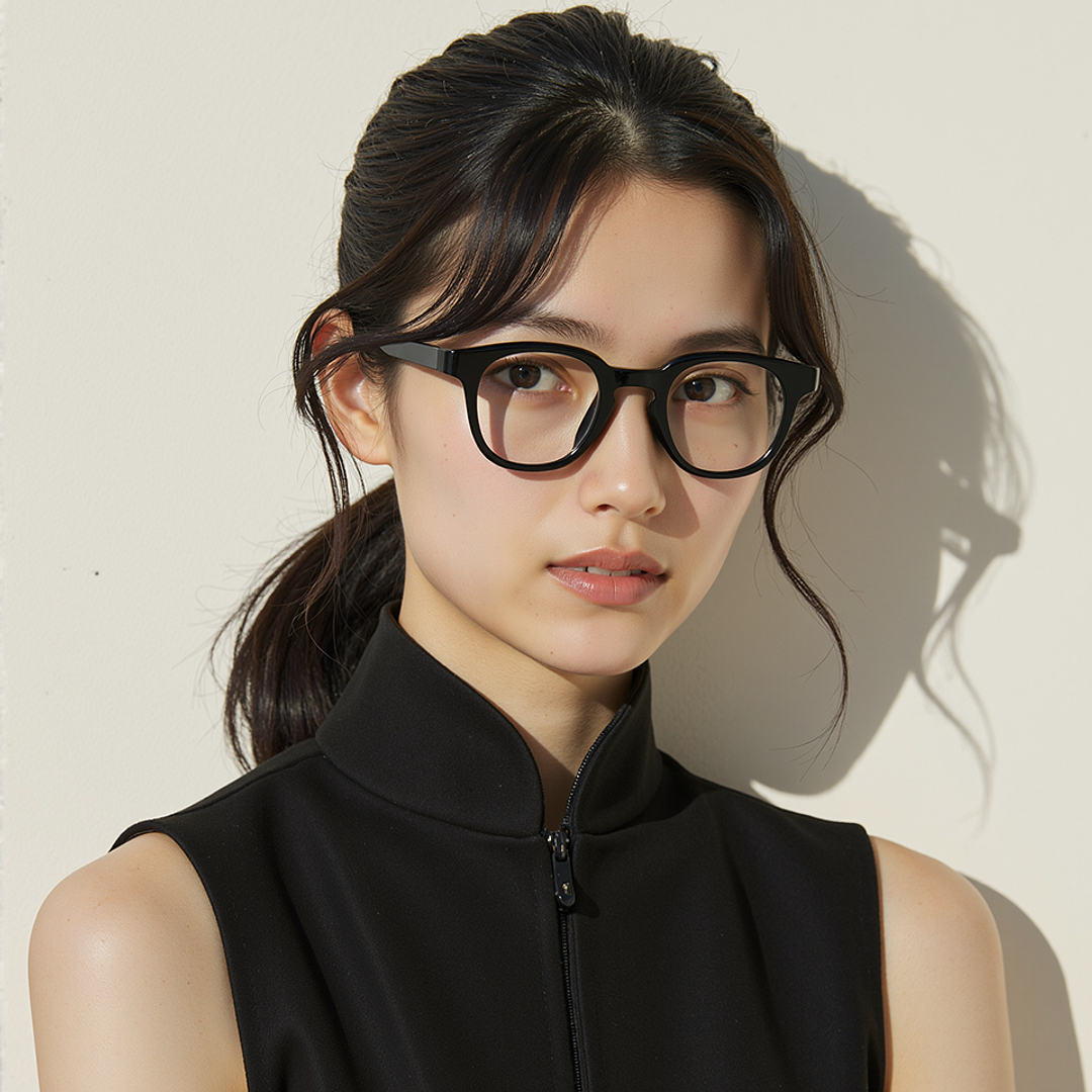 Lenskart Air Black Full Rim Round right side