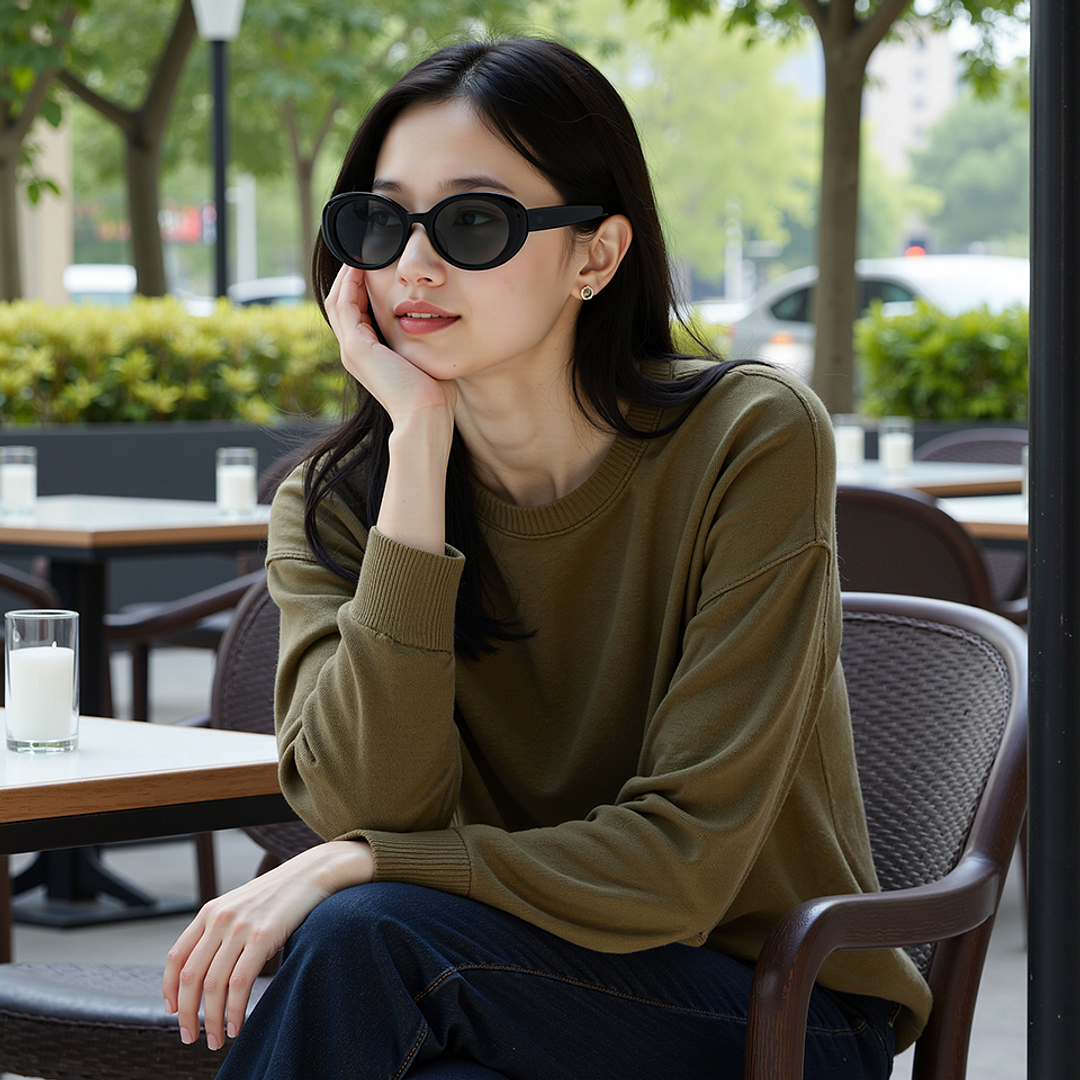 Lenskart Black Full Rim Round right side