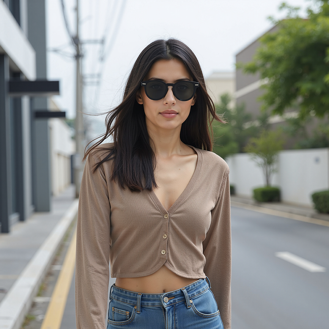 Lenskart STUDIO Black Full Rim Round right side