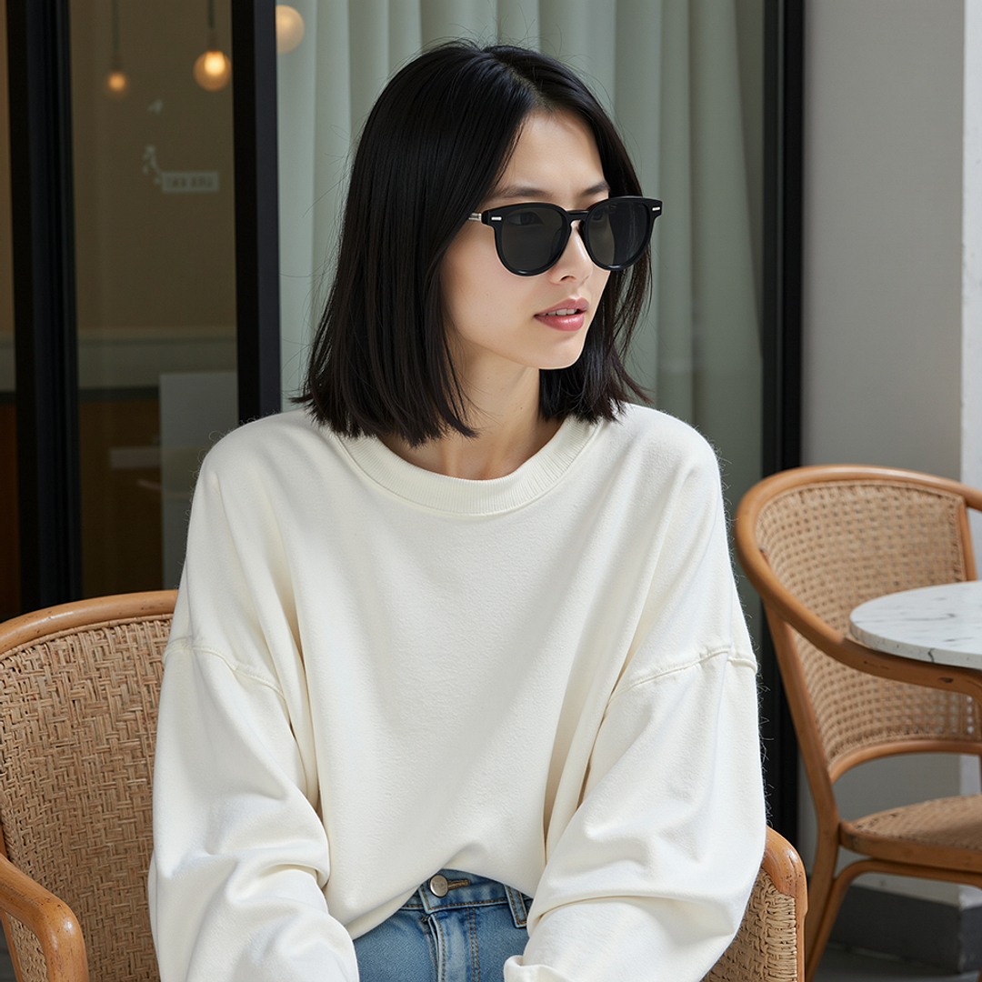 Lenskart STUDIO Black Full Rim Round right side